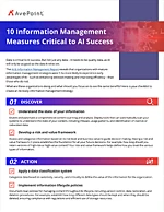 10 Information Management Measures Critical to AI Success