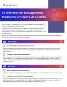 10 Information Management Measures Critical to AI Success