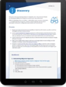 Teams Migration Checklist Tablet content
