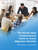 Teams to teams migration checklist web