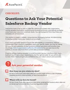 Salesforce checklist web aug23