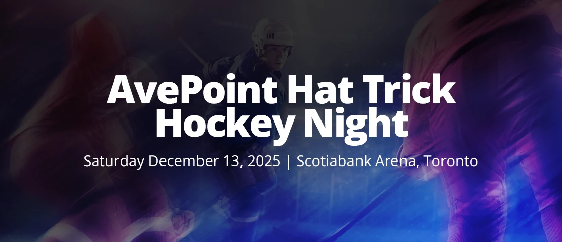 AvePoint Hat Trick Hockey Night LP Banner