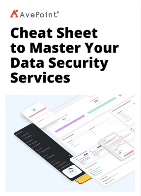 Cheat sheet to master your data security services ebook cover