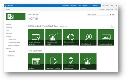 Microsoft Project Online Screenshot