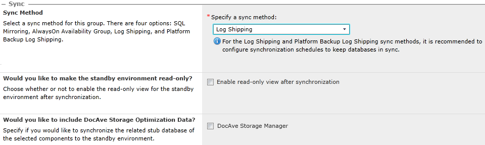 Figure 3: DocAve High Availability's Storage Manager Data Sync feature
