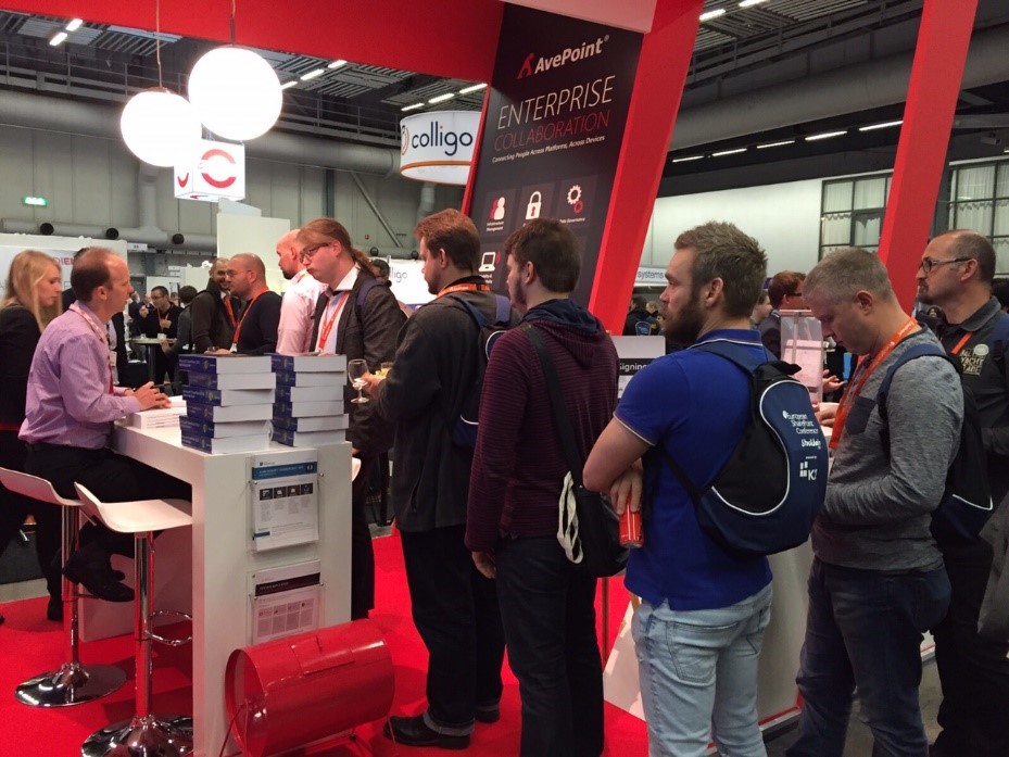 Book Signing at AvePoint’s booth at European SharePoint Conference 2015