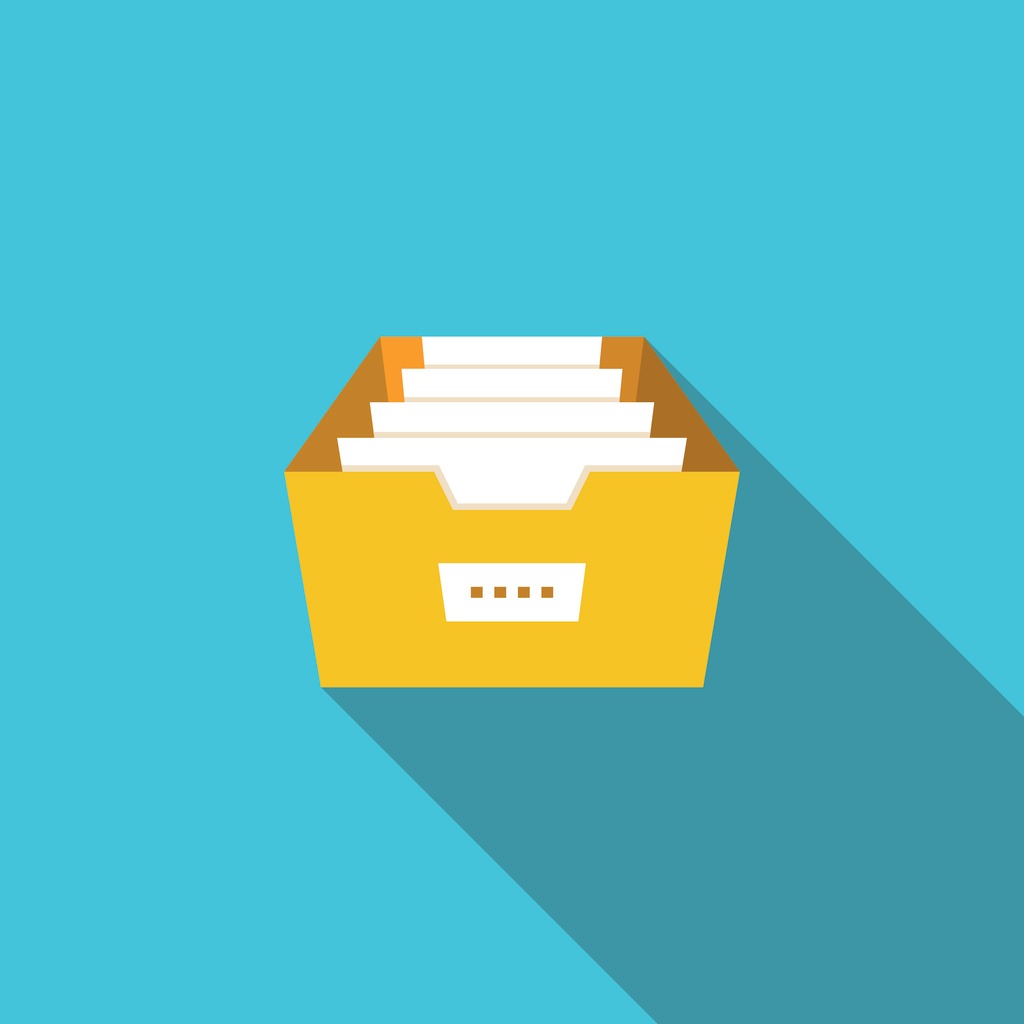 archive flat icon vector id838071400