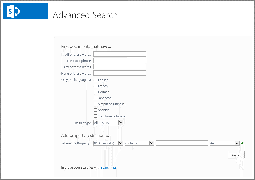 Advanced SharePoint Search 5
