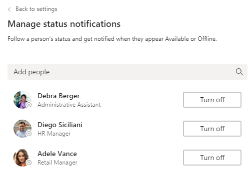 Notifications in Microsoft Teams 9