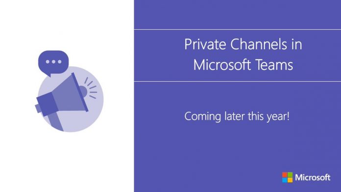 Private Channels in Teams 1