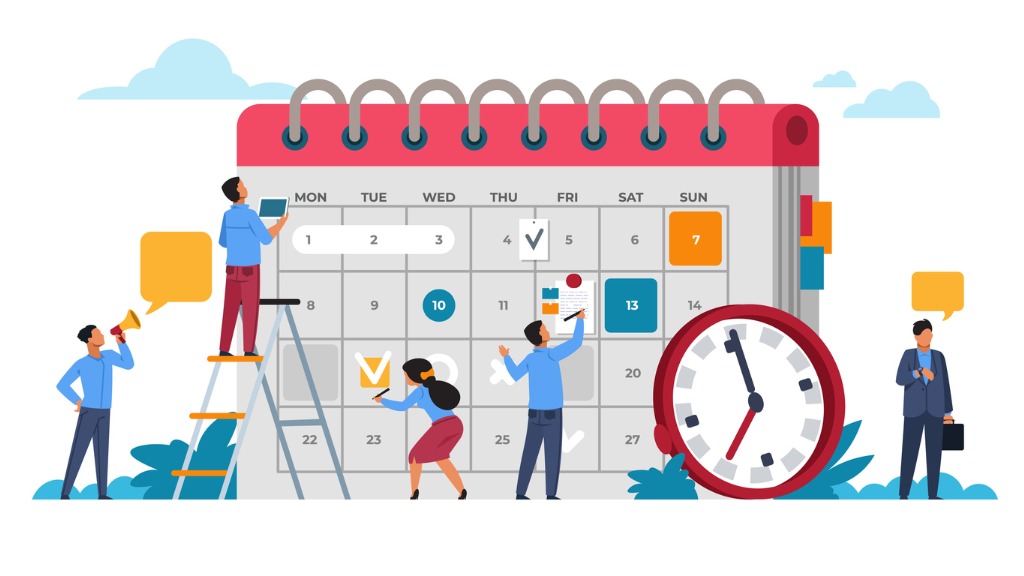 people planning concept entrepreneurship and calendar schedule vector id1208395845